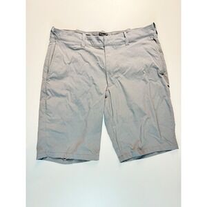 J. Crew Stretch Tech Shorts Mens 31 Grey 10.5 Inseam Zipper Pockets Casual Golf